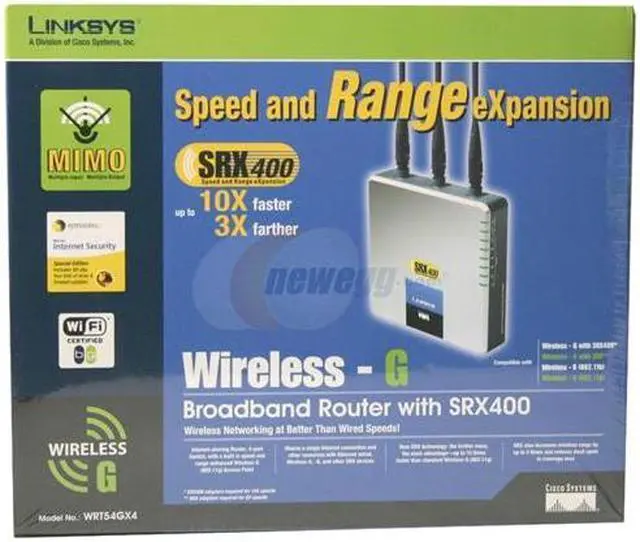 Alt view image 3 of 3 - Linksys WRT54GX4 Wireless-G Broadband Router IEEE 802.3/3u, IEEE 802.11b/g