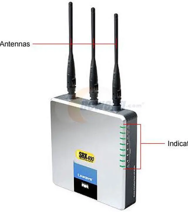 Alt view image 2 of 3 - Linksys WRT54GX4 Wireless-G Broadband Router IEEE 802.3/3u, IEEE 802.11b/g