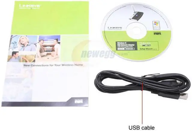 Alt view image 4 of 5 - Linksys WUSB54GR Wireless-G Network Adapter with RangeBooster IEEE 802.11b/g USB 2.0 Up to 54Mbps Wireless Data Rates