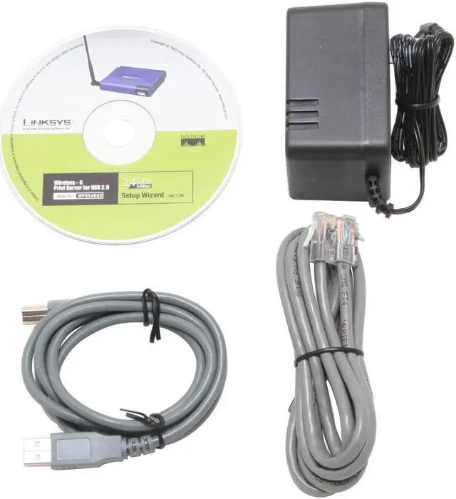 Alt view image 3 of 4 - LINKSYS WPS54GU2-BP Wireless-G Print Server 802.11b / g, RJ45 LPT, USB 2.0