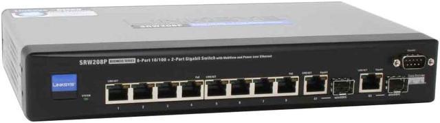 Cisco-Linksys SRW208 8-port on sale 10/100 Ethernet Switch - WebView