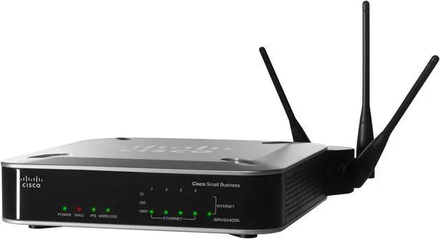 Main image of Cisco Small Business WRVS4400N Wireless-N Gigabit Security Router IEEE 802.11b/g/n, IEEE 802.3/3u/3ab