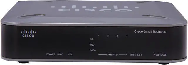 Alt view image 2 of 6 - Cisco Small Business RVS4000 Gigabit Security Router with VPN 1 x RJ45 WAN Ports 4 x 10/100/1000Mbps LAN Ports