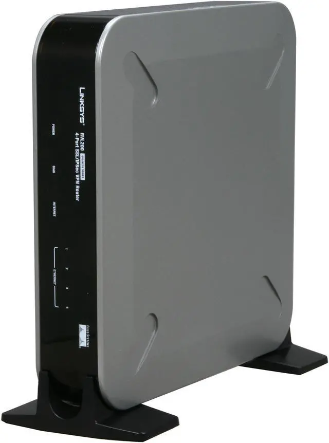 Alt view image 5 of 6 - Cisco Small Business RVL200 VPN Router 1 x 10/100Mbps WAN Ports 4 x 10/100Mbps LAN Ports