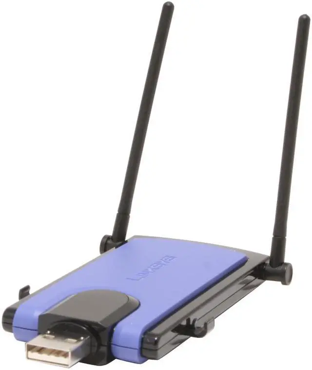 Alt view image 2 of 6 - Linksys WUSB300N Wireless-N Network Adapter IEEE 802.11b/g, IEEE 802.11n Draft USB 2.0