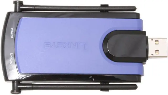 Alt view image 3 of 6 - Linksys WUSB300N Wireless-N Network Adapter IEEE 802.11b/g, IEEE 802.11n Draft USB 2.0