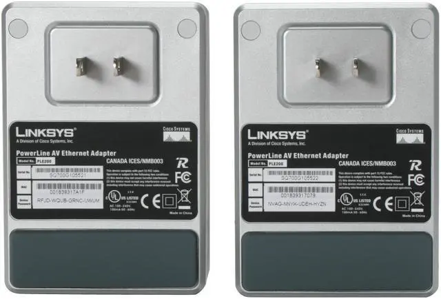 Alt view image 3 of 8 - LINKSYS PLK200 PowerLine AV Ethernet Adapter Kit