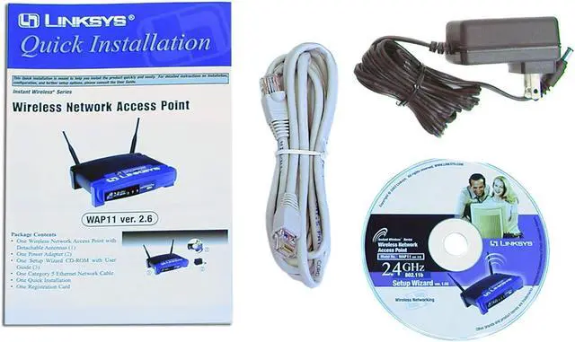 Alt view image 3 of 4 - LINKSYS WAP11 11Mbps Wireless-B Access Point