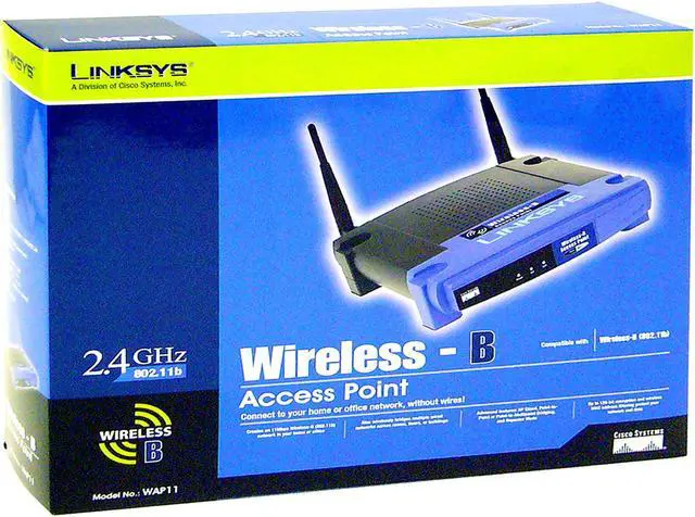 Alt view image 4 of 4 - LINKSYS WAP11 11Mbps Wireless-B Access Point