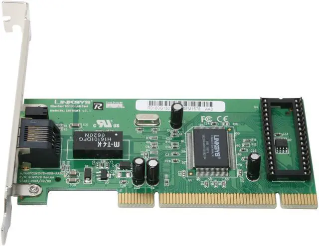 Alt view image 3 of 7 - LINKSYS LNE100TX EtherFast LAN Card 10/100Mbps PCI 1 x RJ45