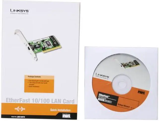 Alt view image 6 of 7 - LINKSYS LNE100TX EtherFast LAN Card 10/100Mbps PCI 1 x RJ45