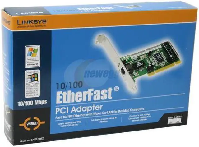 Alt view image 7 of 7 - LINKSYS LNE100TX EtherFast LAN Card 10/100Mbps PCI 1 x RJ45