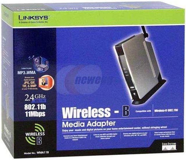 Alt view image 4 of 4 - LINKSYS WMA11B 11Mbps Wireless Media Adapter