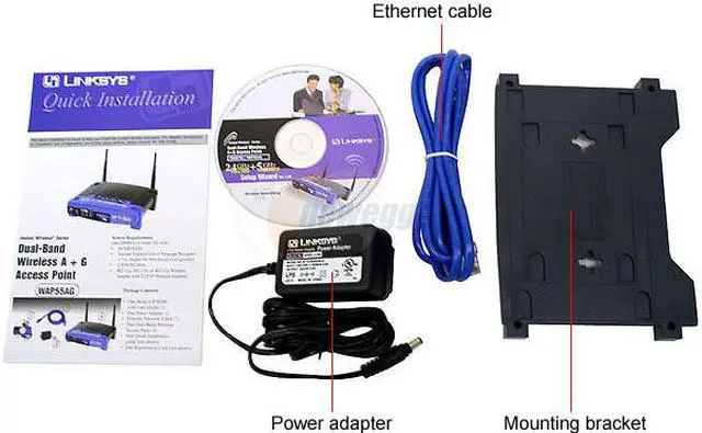Alt view image 4 of 5 - LINKSYS WAP55AG Dual-Band Wireless A+G Access Point