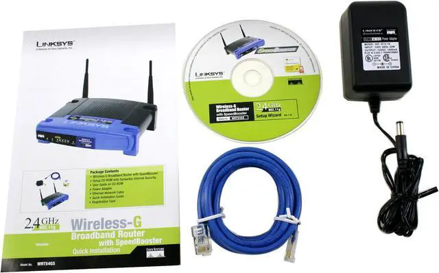 Alt view image 7 of 8 - Linksys WRT54GS Wireless-G Broadband Router with SpeedBooster IEEE 802.3/3u, IEEE 802.11b/g