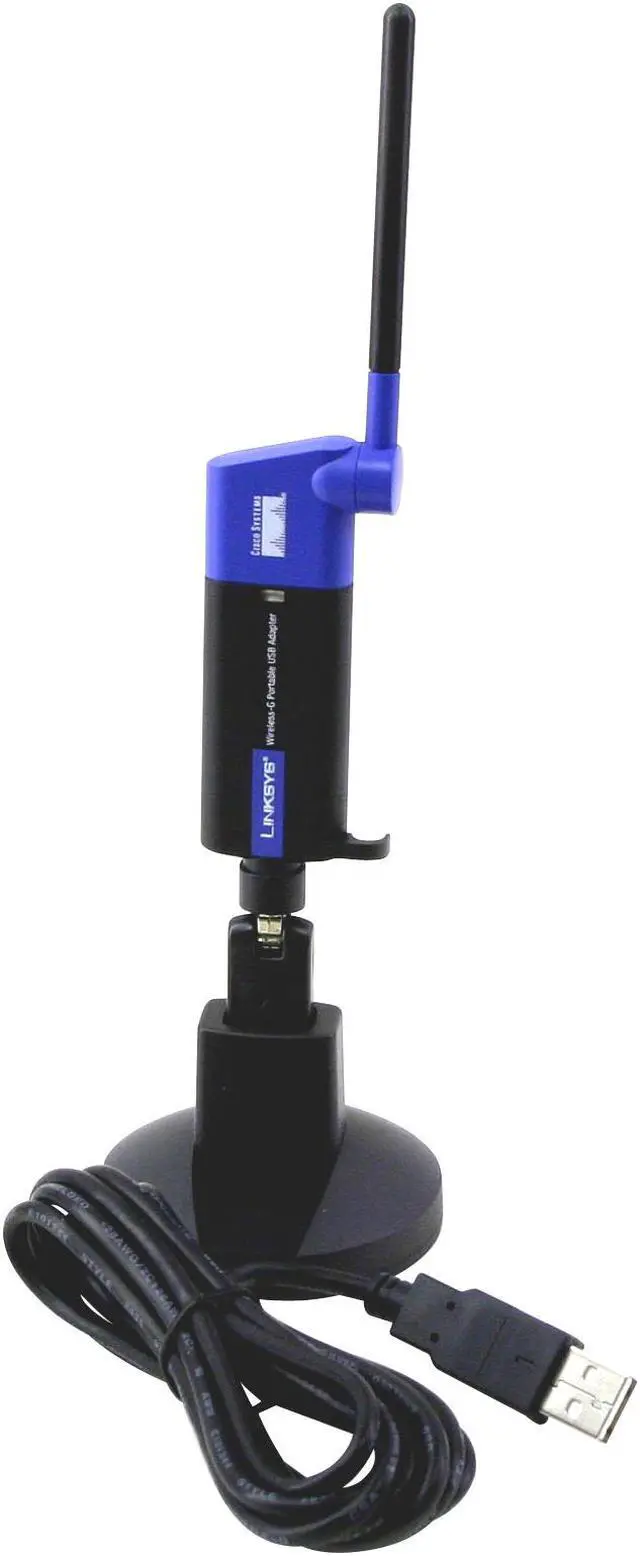 Main image of Linksys WUSB54GP Wireless-G Portable Adapter IEEE 802.11b/g USB 2.0 Up to 54Mbps Wireless Data Rates