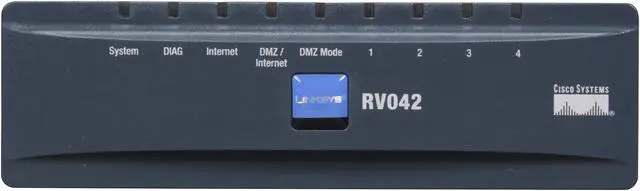 Alt view image 10 of 14 - Cisco Small Business RV042 VPN Router 2 x 10/100Mbps WAN Ports 4 x 10/100Mbps LAN Ports