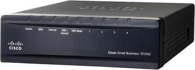 Main image of Cisco Small Business RV042 VPN Router 2 x 10/100Mbps WAN Ports 4 x 10/100Mbps LAN Ports