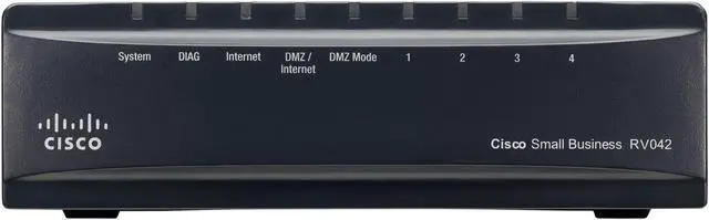Alt view image 2 of 14 - Cisco Small Business RV042 VPN Router 2 x 10/100Mbps WAN Ports 4 x 10/100Mbps LAN Ports