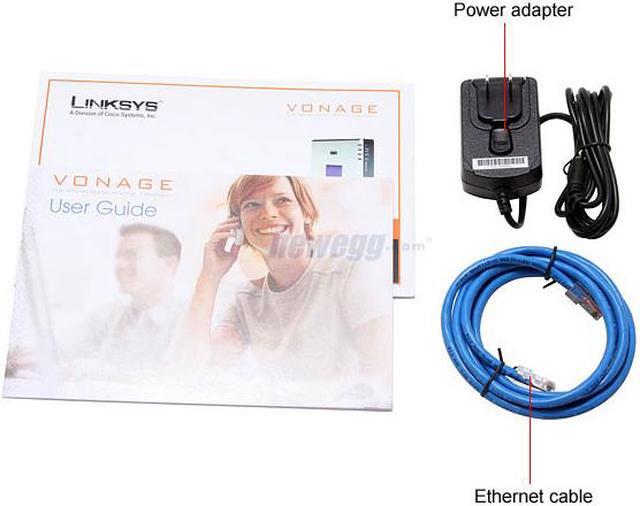 Alt view image 4 of 5 - LINKSYS PAP2 Phone Adapter Powered by Vonage with 2 Ports for Voice-over-IP