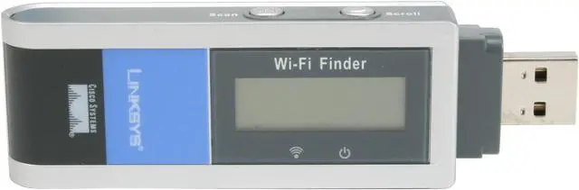 Alt view image 2 of 8 - Linksys WUSBF54G Wireless-G Network Adapter with Wi-Fi Finder IEEE 802.11b/g USB 2.0 Up to 54Mbps Wireless Data Rates