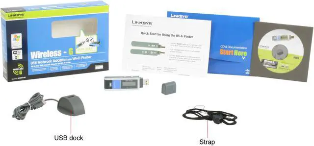 Alt view image 8 of 8 - Linksys WUSBF54G Wireless-G Network Adapter with Wi-Fi Finder IEEE 802.11b/g USB 2.0 Up to 54Mbps Wireless Data Rates