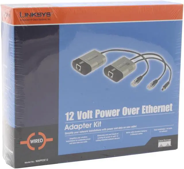 Alt view image 5 of 5 - LINKSYS WAPPOE12 12 Volt Power Over Ethernet Adapter Kit