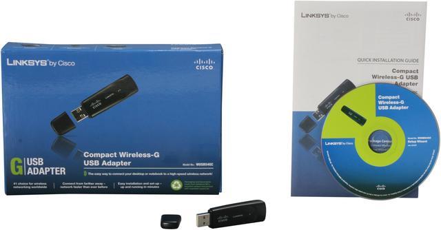 kaste støv i øjnene Åre Windswept Linksys WUSB54GC Compact Wireless-G USB Adapter IEEE 802.11b/g USB 2.0 Up  to 54Mbps Wireless Data Rates Wireless Adapters - Newegg.com
