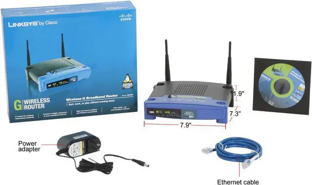 Alt view image 5 of 5 - Linksys WRT54GL 802.11b/g Wireless Broadband Router up to 54 Mbps/ Compatible with Open Source DD-WRT (not pre-load)