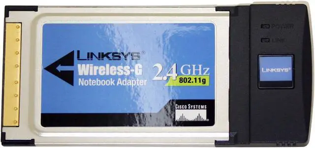 Alt view image 2 of 5 - Linksys WPC54G-WB Wireless-G Notebook Adapter  (White Box) IEEE 802.11b/g 32-bit Cardbus Up to 54Mbps Wireless Data Rates - OEM
