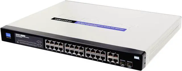 Alt view image 2 of 7 - Cisco Small Business SRW224G4P Switch