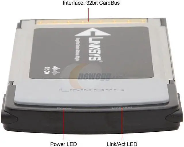 Alt view image 4 of 8 - LINKSYS WPC100 RangePlus Wireless Notebook Adapter