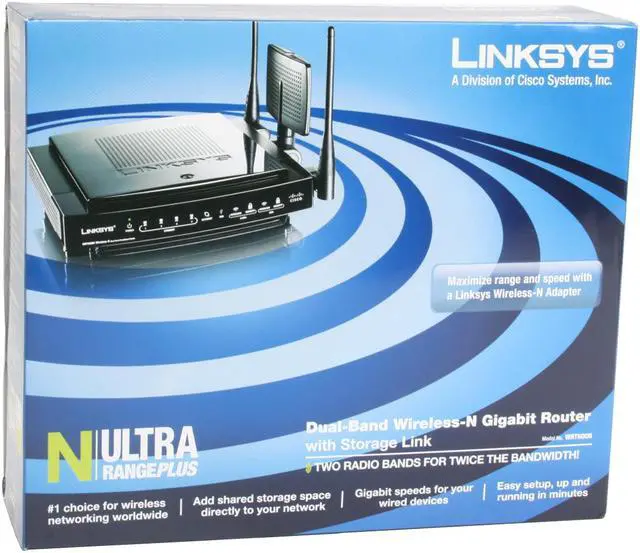 Alt view image 10 of 10 - Linksys WRT600N Dual-Band Wireless-N Gigabit Router with Storage Link IEEE 802.3/3u, IEEE 802.11a/b/g, IEEE802.11n Draft