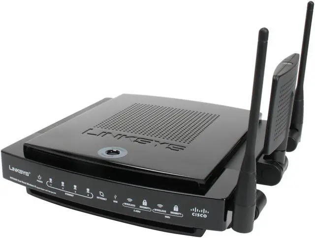Main image of Linksys WRT600N Dual-Band Wireless-N Gigabit Router with Storage Link IEEE 802.3/3u, IEEE 802.11a/b/g, IEEE802.11n Draft