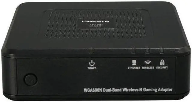 Alt view image 2 of 5 - Linksys WGA600N Dual-Band Wireless-N Gaming Adapter IEEE 802.11a/b/g, IEEE802.11n Draft Ethernet Port