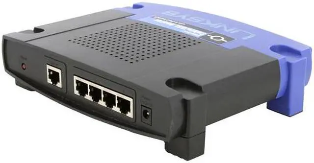 Alt view image 5 of 9 - LINKSYS BEFSR41-RM EtherFast Cable/DSL Router w/ 4-Port Switch 1 x 10/100 RJ-45 Port for Broadband Modem WAN Ports 4 x 10/100 RJ-45 Switched Ports LAN Ports