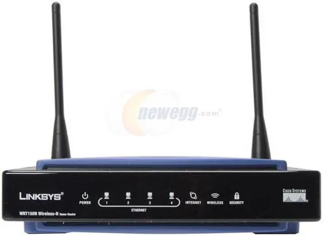 Alt view image 2 of 9 - Linksys WRT150N-RM Wireless-N Home Router IEEE 802.3/3u, IEEE 802.11b/g, IEEE802.11n Draft