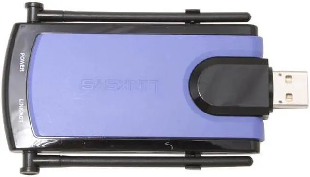 Alt view image 2 of 3 - Linksys WUSB300N-BP Wireless-N Network Adapter IEEE 802.11b/g, IEEE 802.11n Draft USB 2.0