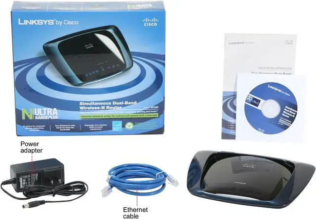 Alt view image 4 of 4 - Linksys WRT400N Simultaneous Dual-Band Wireless Router IEEE 802.3/3u, IEEE 802.11a/b/g, IEEE802.11n Draft