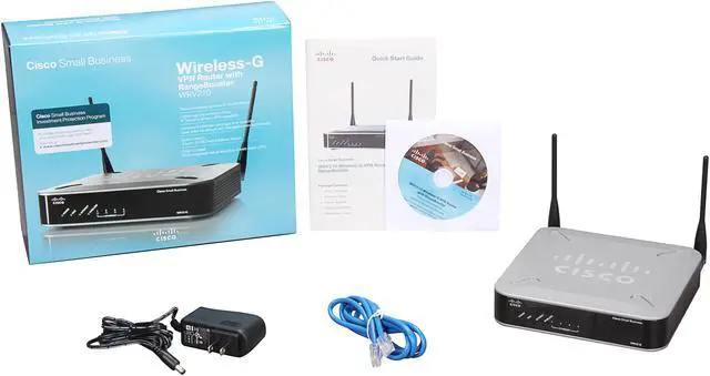 Alt view image 5 of 5 - Cisco Small Business WRV210 Wireless VPN Router with RangeBooster 802.11b/g up to 54Mbps