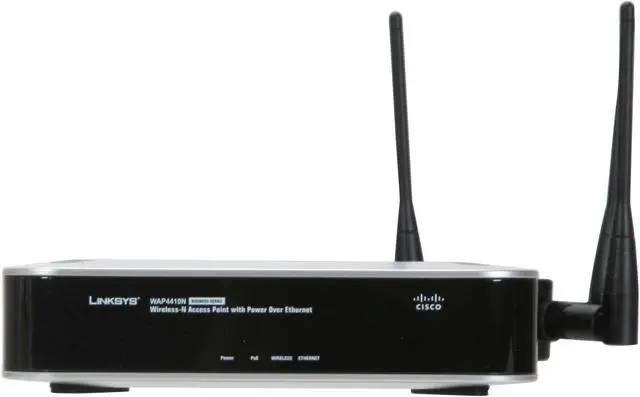 Alt view image 2 of 6 - Cisco Small Business WAP4410N Wireless Access Point 802.11b/g/n up to 300Mbps/ PoE/Advanced Security