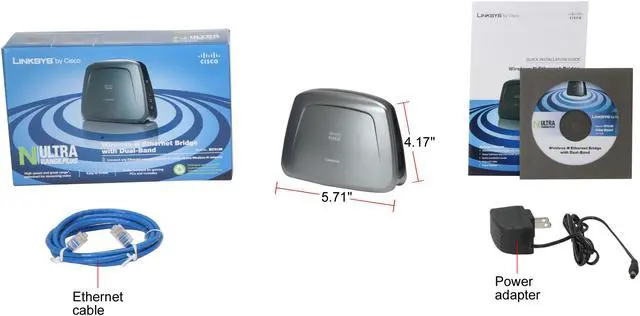 Alt view image 5 of 5 - LINKSYS WET610N Gaming and Video Adapter 802.11a/b/g/n 2.4/5GHz Dual Band up to 300Mbps/ Wireless your Blu-ray, Game Console