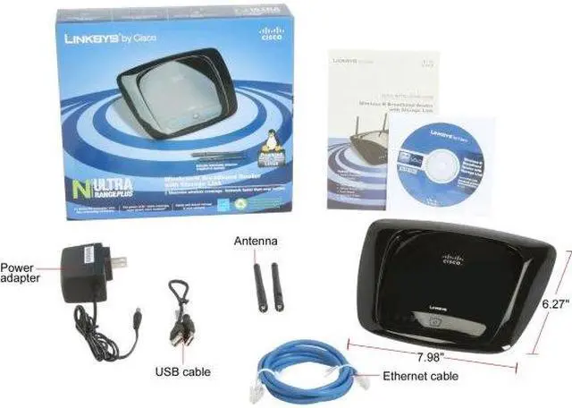Alt view image 5 of 10 - Linksys WRT160NL 802.11b/g/n Wireless Broadband Router up to 300Mbps/ DD-WRT Open Source support/ USB x1