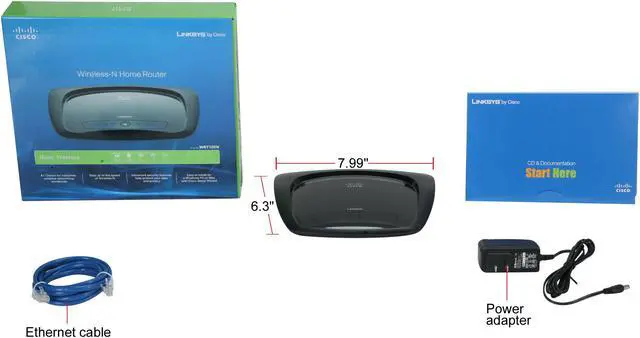 Alt view image 5 of 5 - Linksys WRT120N Wireless Router 802.11b/g/n up to 150Mbps/ 10/100 Mbps Ethernet Port x4
