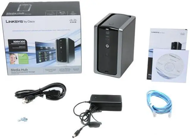 Alt view image 5 of 5 - LINKSYS NMH300 Media Hub Home Entertainment Storage with Two Bays