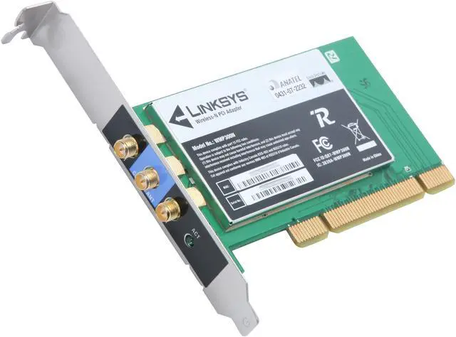 Main image of Linksys WMP300N-LA Wireless Adapter IEEE 802.11b/g, IEEE 802.11n Draft 32-bit PCI Interface