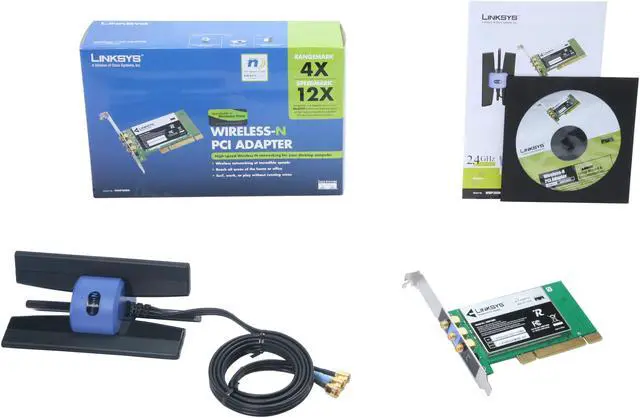 Alt view image 5 of 5 - Linksys WMP300N-LA Wireless Adapter IEEE 802.11b/g, IEEE 802.11n Draft 32-bit PCI Interface
