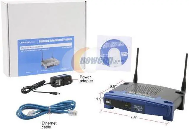 Alt view image 12 of 12 - LINKSYS WAP54G-RM Wireless-G 54Mbps Access Point