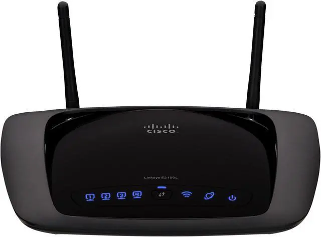 Alt view image 2 of 6 - Linksys E2100L 802.11b/g/n Linux OS Wireless Router with USB Built-in AV Media Server