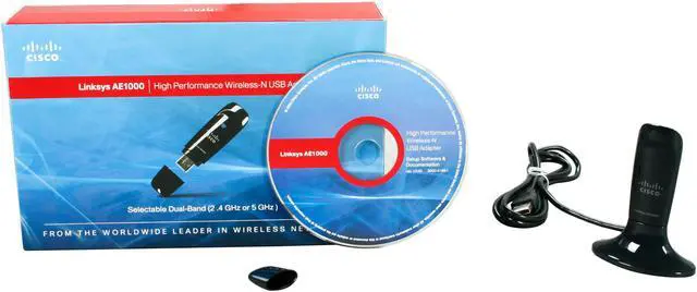 Alt view image 10 of 10 - Linksys AE1000 Wireless Adapter IEEE 802.11a/b/g, IEEE802.11n Draft USB 2.0